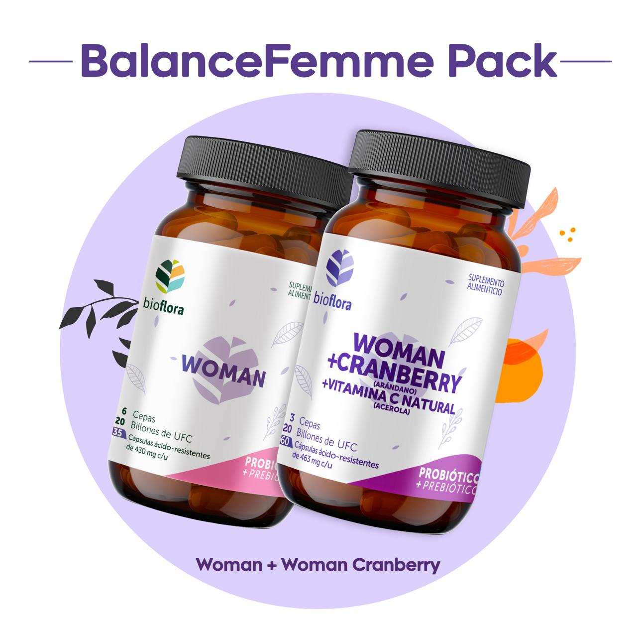 PACK BALANCE FEMME (1 WOMAN + 1 WOMAN CRANBERRY)