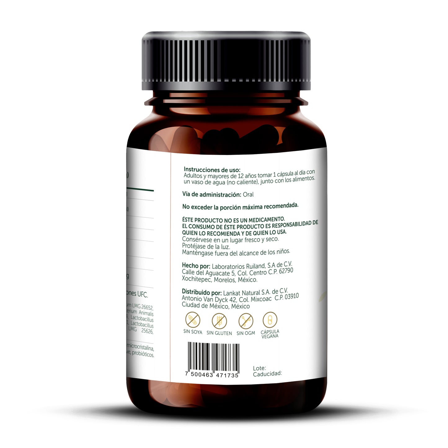 PROMOCIÓN: BIOFLORA / 30 BILLONES - Probióticos y Prebióticos, 60 cap, 10 cepas, 30 billones de UFC