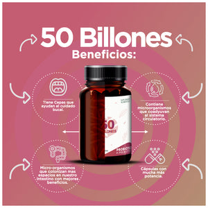 PROMOCIÓN: BIOFLORA / 50 BILLONES - 35 caps, 10 Cepas / 50 Billones de UFC