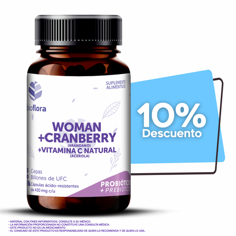 PROMOCIÓN: BIOFLORA WOMAN + CRANBERRY + VITAMINA C