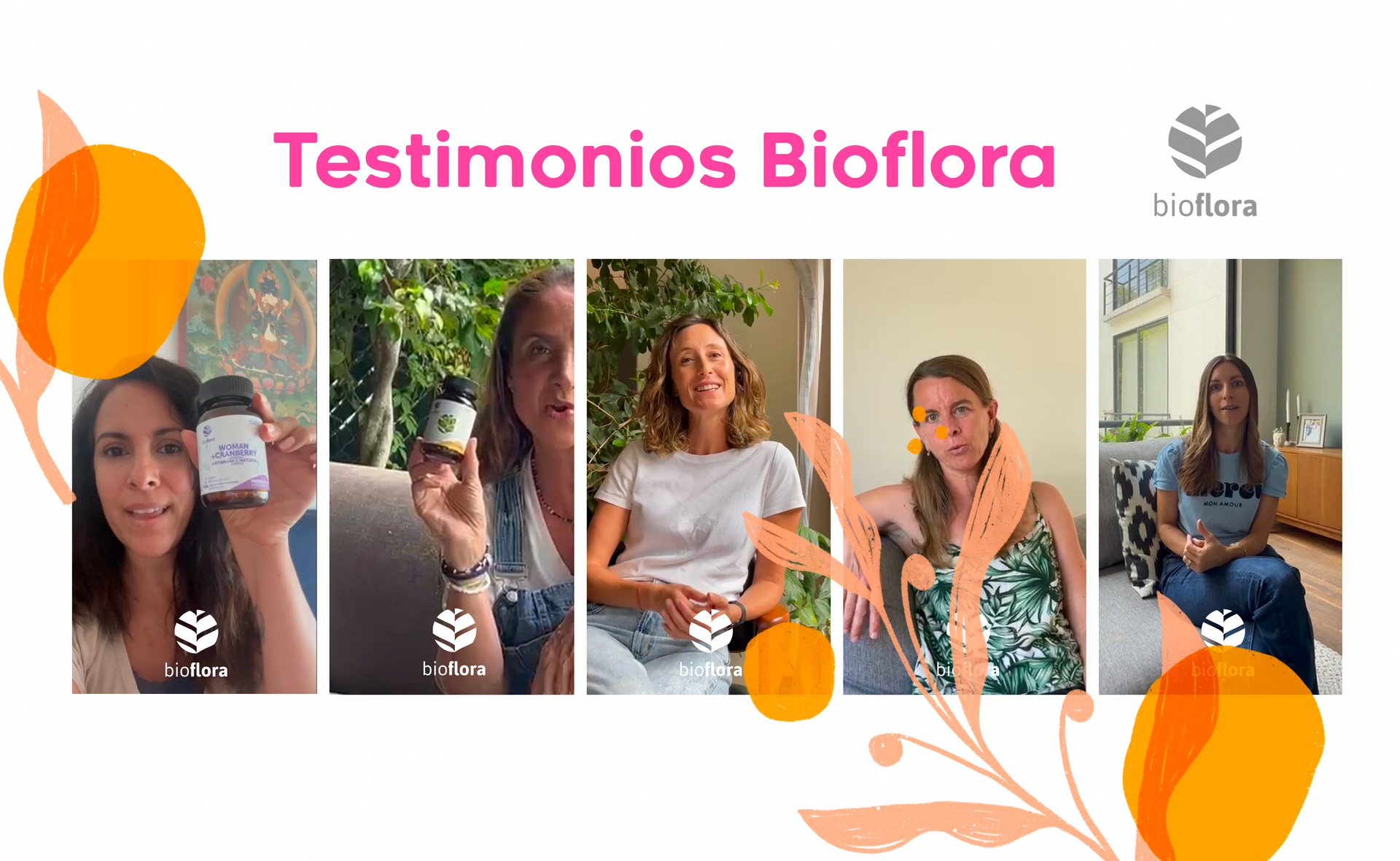 Cargar video: Reunimos en un solo video los testimonios de 5 personas que transformaron su salud con Bioflora.Descubre cómo este probiótico ayuda a mejorar la digestión, recuperar la energía y equilibrar la microbiota.