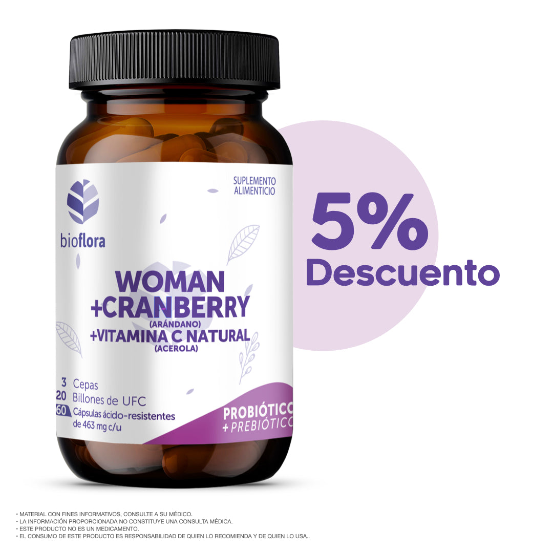 PROMOCIÓN: BIOFLORA WOMAN + CRANBERRY + VITAMINA C