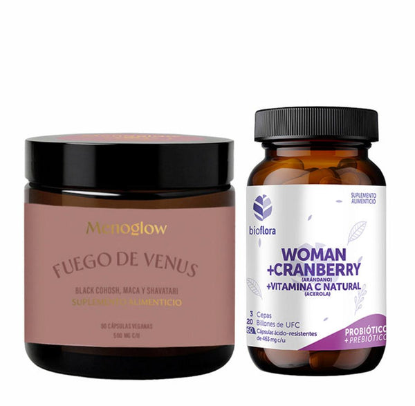 IntimateCare Pack (Bioflora Cranberry + Menoglow Fuego de Venus)