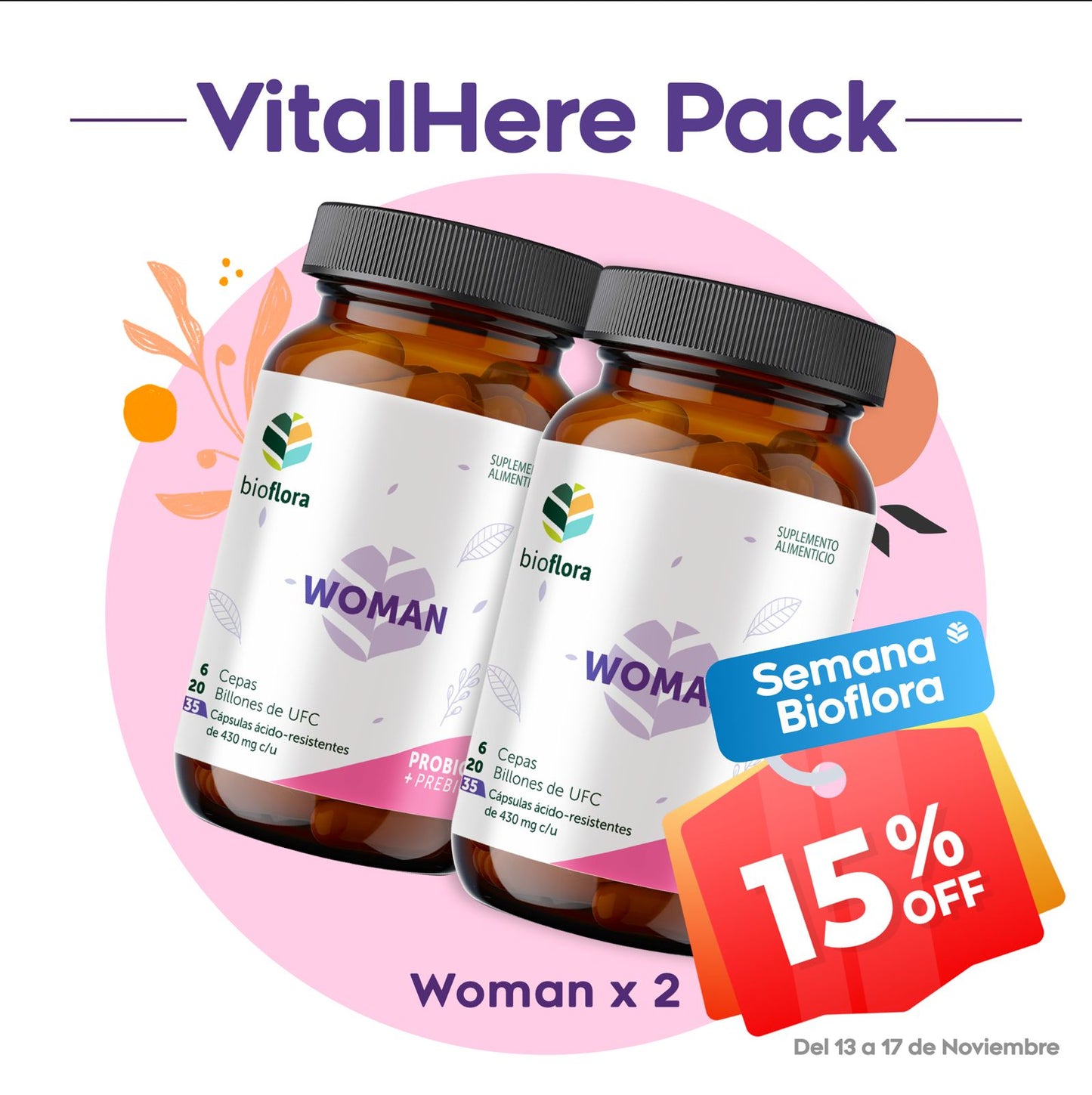 PACK VITAL HERE (2 PACK WOMAN)