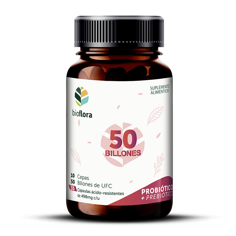 PROMOCIÓN: BIOFLORA / 50 BILLONES - 35 caps, 10 Cepas / 50 Billones de UFC