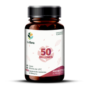 PROMOCIÓN: BIOFLORA / 50 BILLONES - 35 caps, 10 Cepas / 50 Billones de UFC