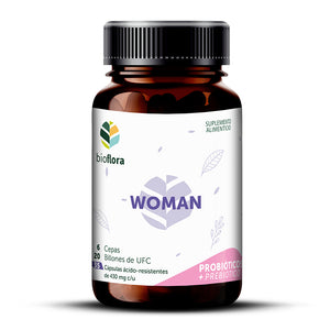 PROMOCIÓN: BIOFLORA / WOMAN - Probióticos y Prebióticos, 35 caps, 6 cepas, 20 billones UFC