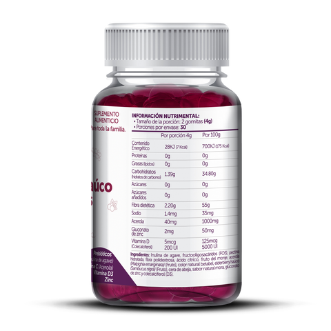 BIOFLORA / Elderberry Saúco - (Gummies) 60 gomitas, Sistema inmune